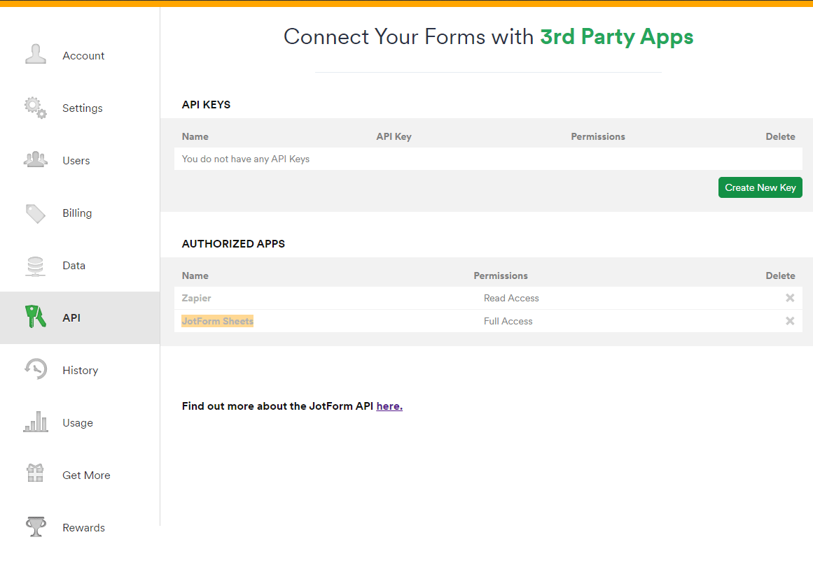 What is "JotForm Sheets" Authorized App?